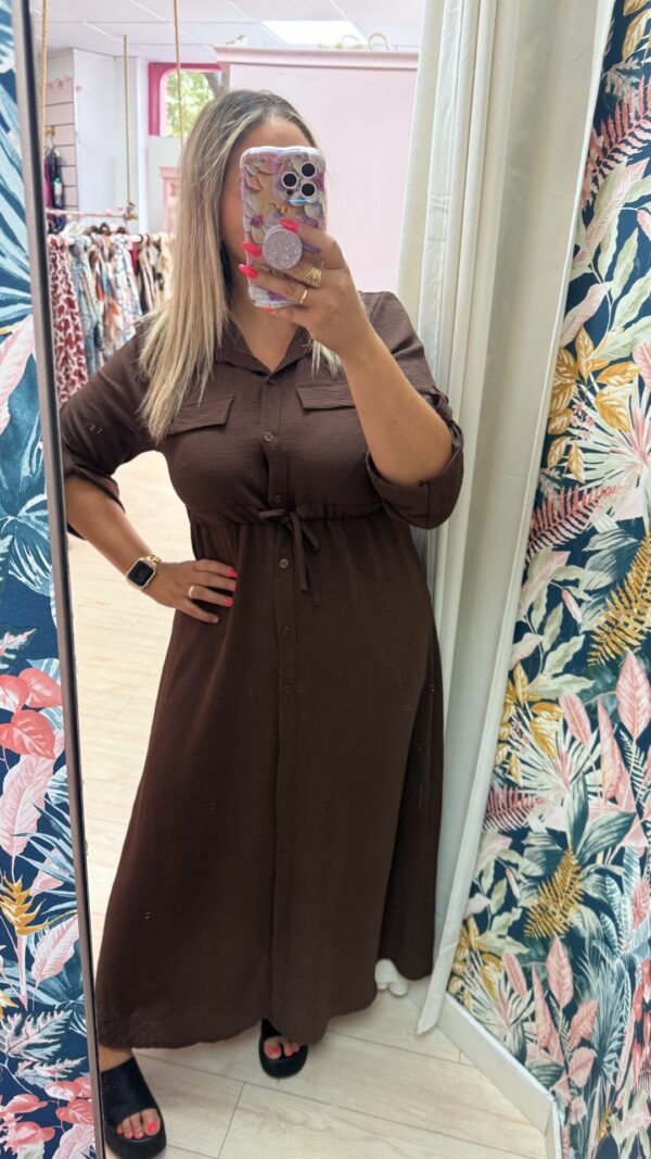 Vestido camisero botones