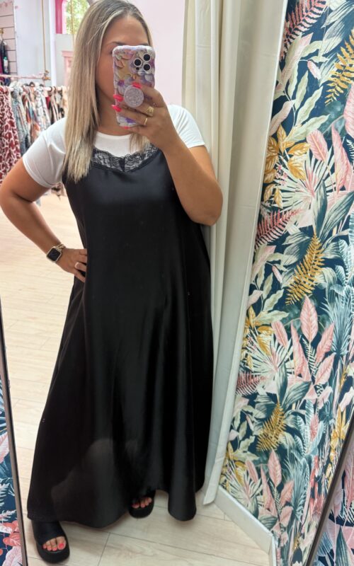 Vestido lencero grande