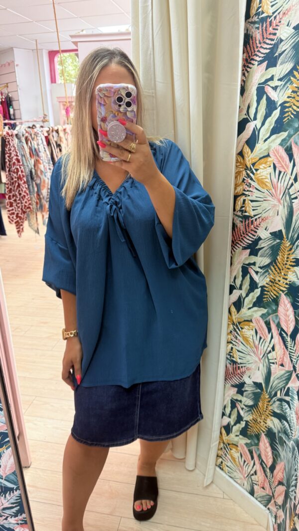 Blusa ancha rizo pecho - Imagen 3