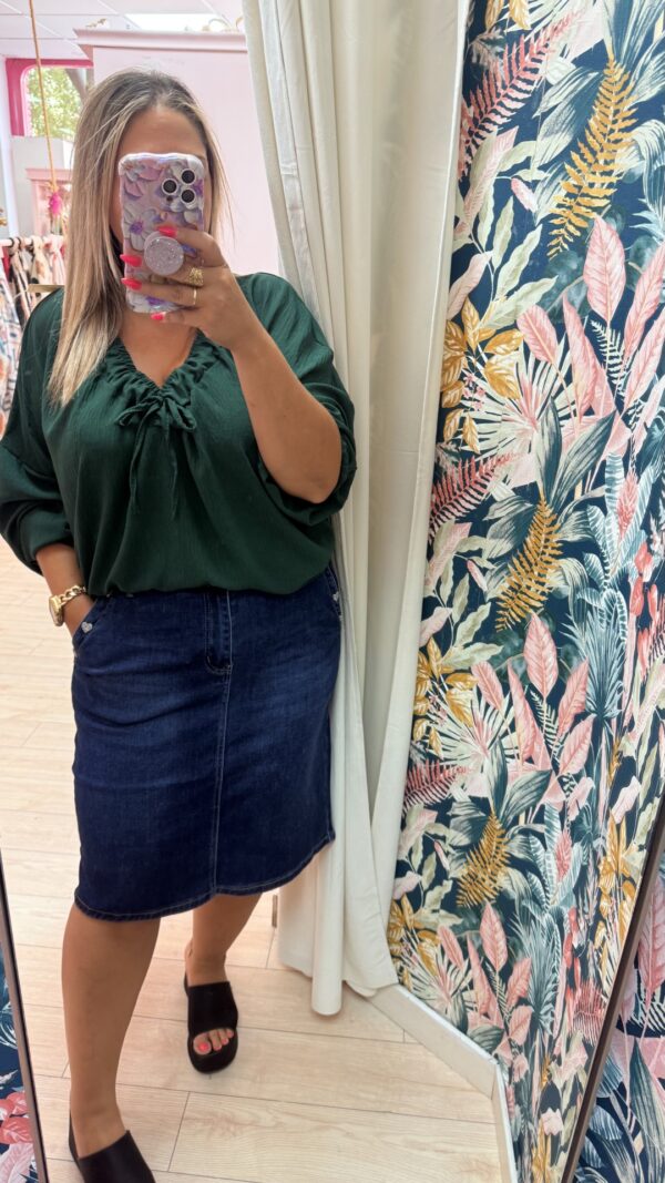 Blusa ancha rizo pecho - Imagen 4