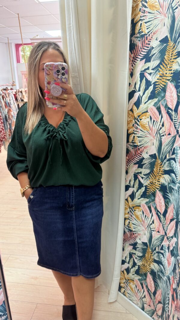 Blusa ancha rizo pecho - Imagen 5