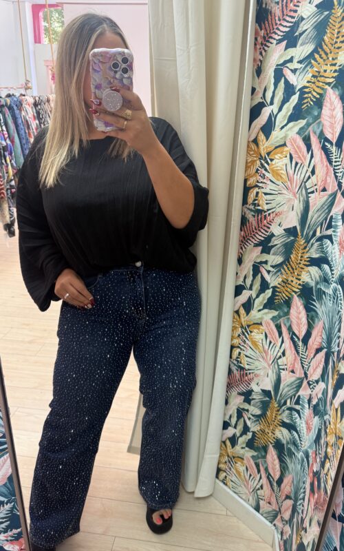 Vaquero glitter brillo ancho grande