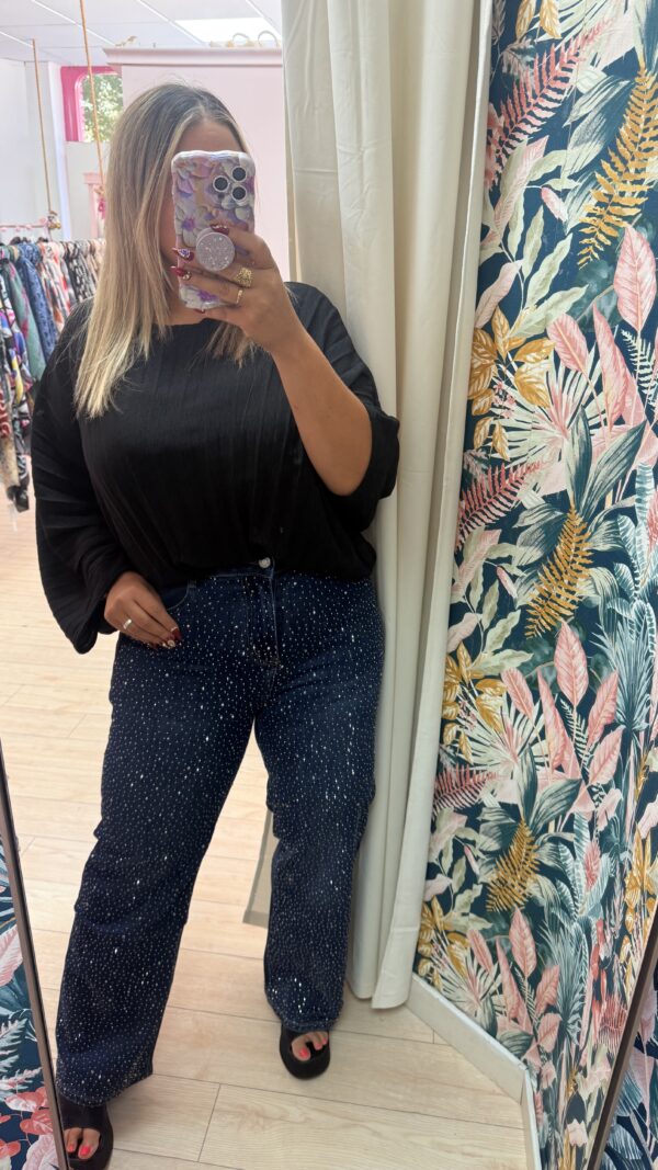 Vaquero glitter brillo ancho grande
