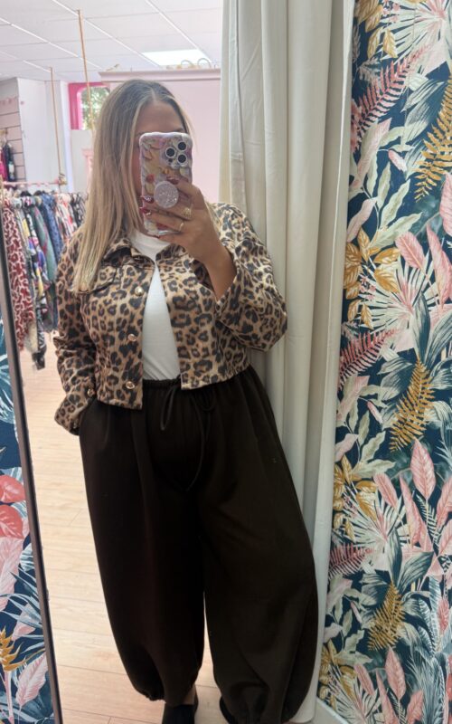 Bomber corta leopardo