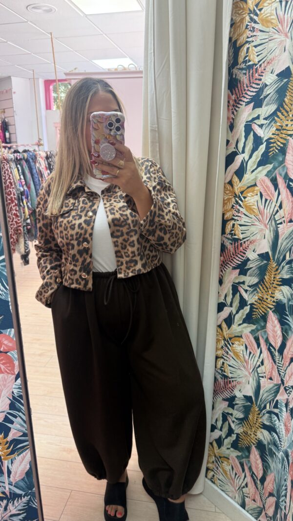Bomber corta leopardo