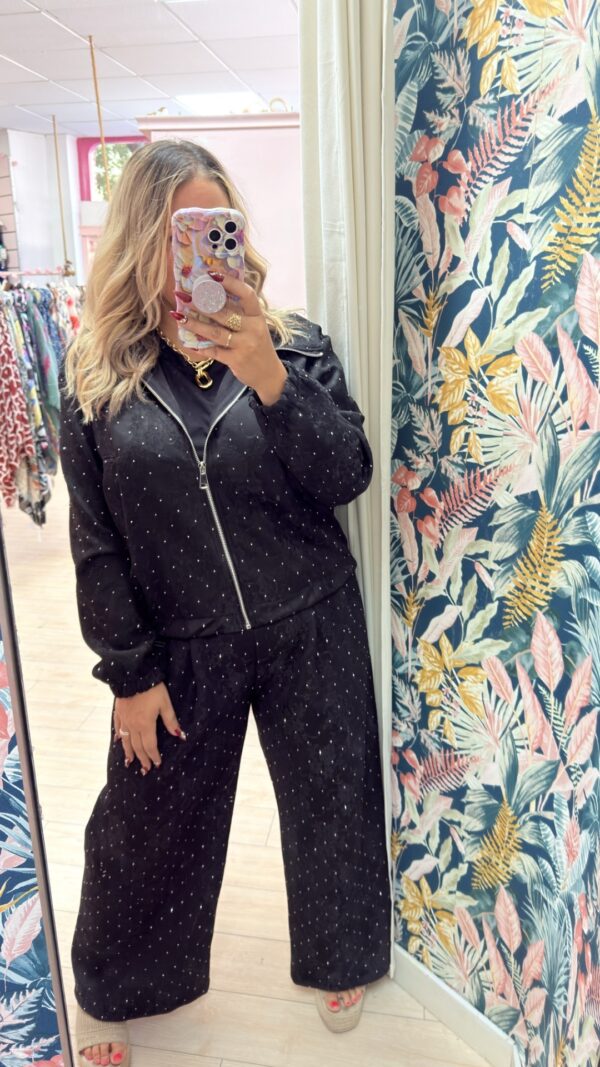 Conjunto glitter acolchado