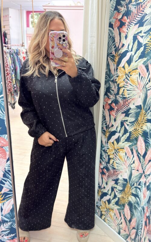Chaqueta glitter acolchada