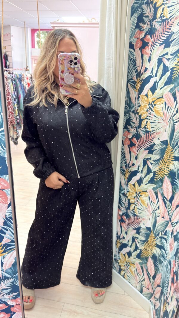 Chaqueta glitter acolchada