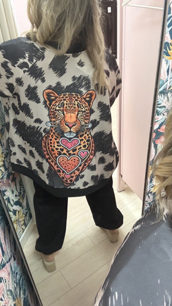 Bomber estampada dibujo - Imagen 3