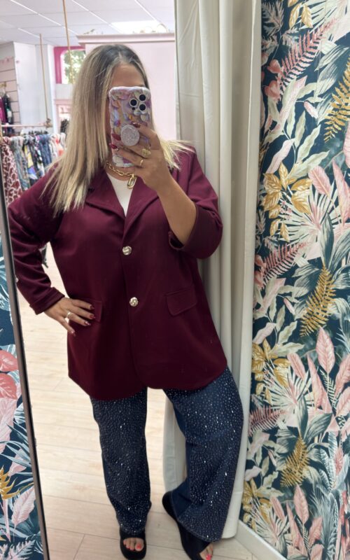 Chaqueta botones grande