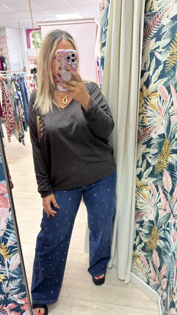 Camiseta algodon bolsillo Gris