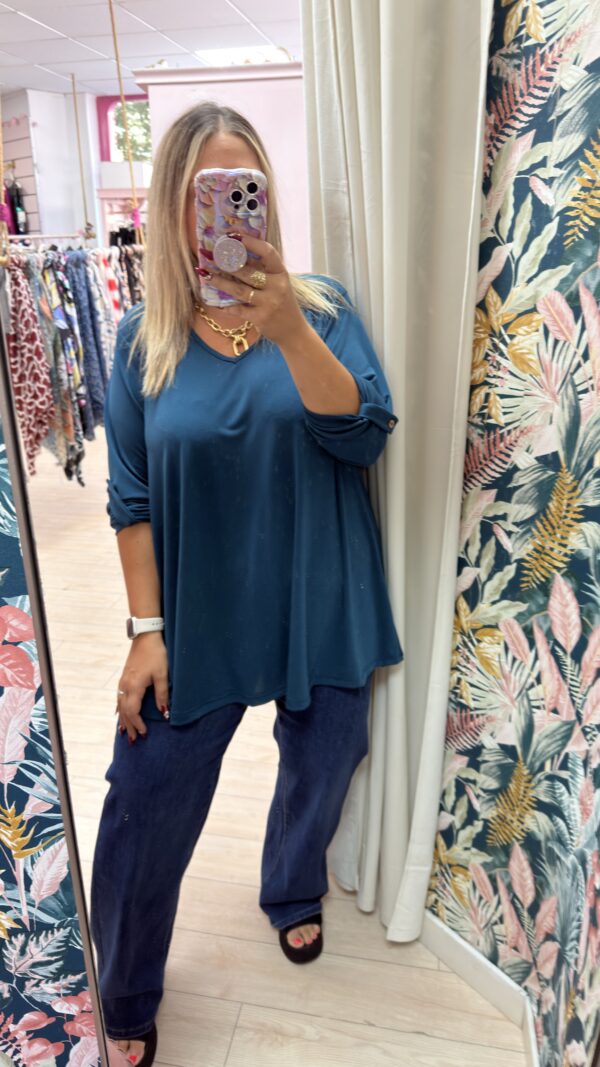 Camiseta licra fria azul - Imagen 3
