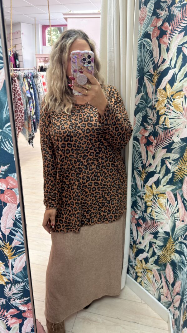 Camiseta leopardo marron - Imagen 3