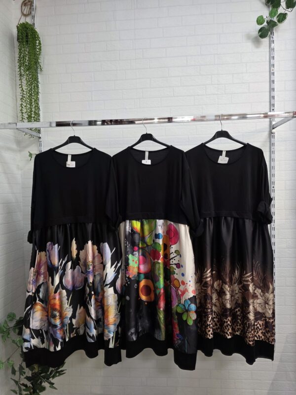 Vestido sudadera flores - Imagen 3