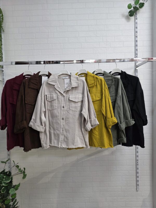 Chaqueta fina botones negro (+colores) - Imagen 5