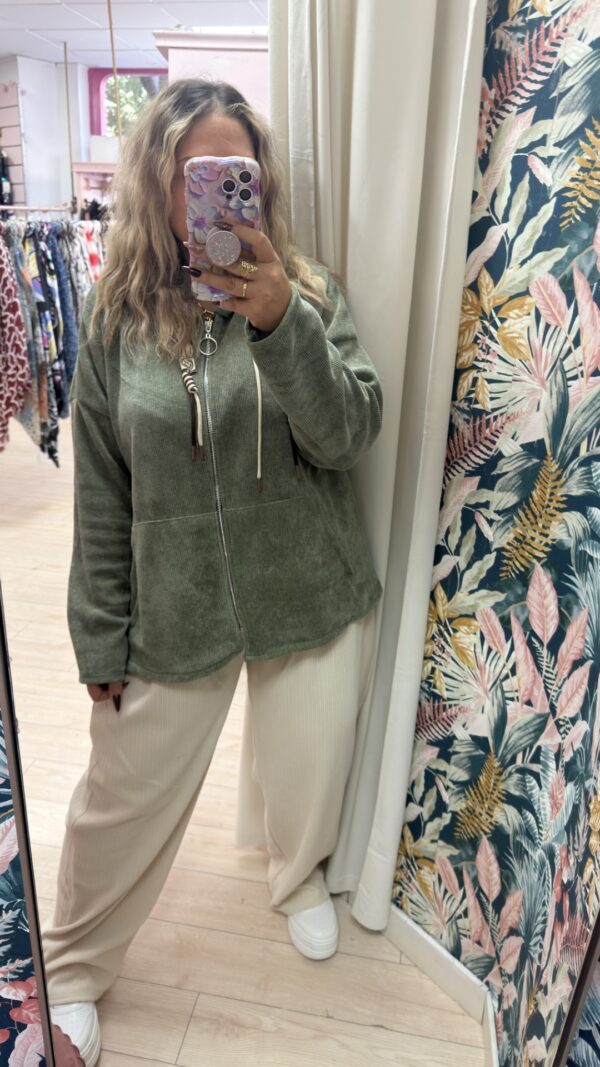 Pantalon estilo pana elastico grande - Imagen 2