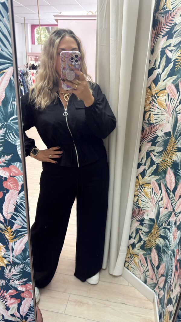 Conjunto tela rizo corto