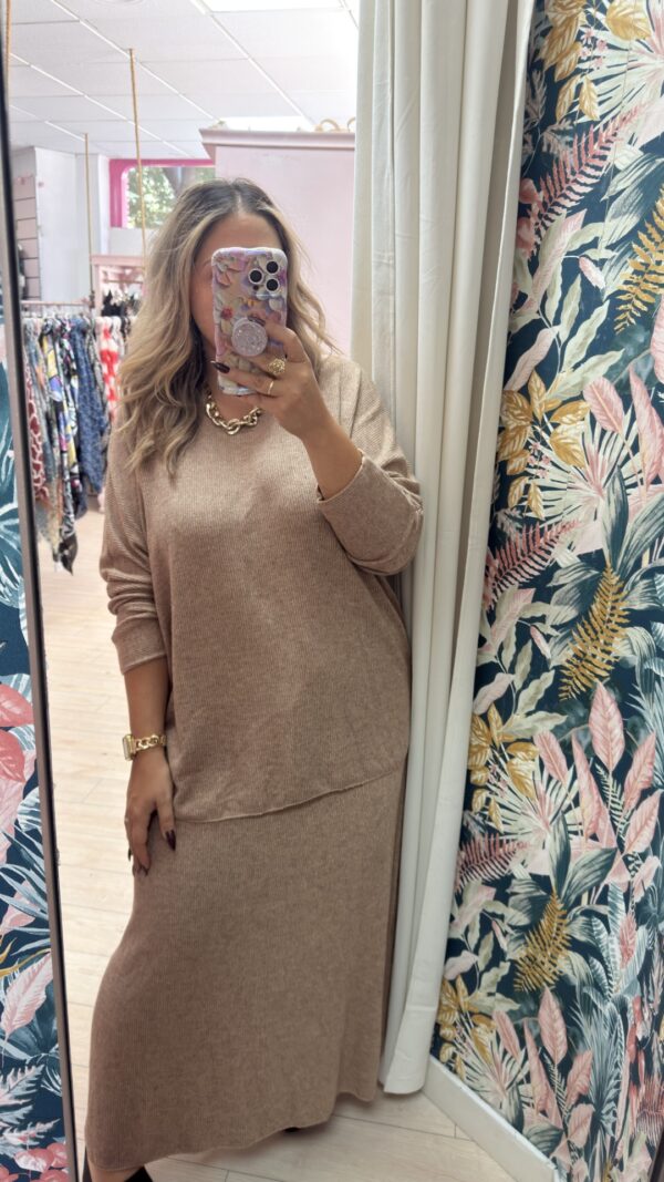 Conjunto jersey y falda lana - Imagen 2