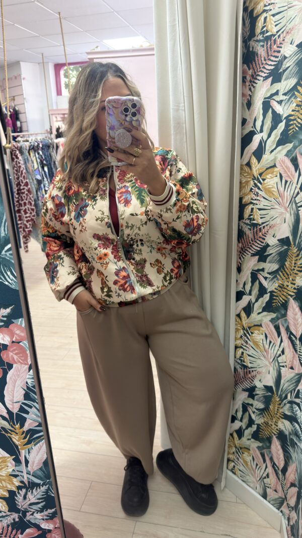 Bomber abullonada flores - Imagen 4