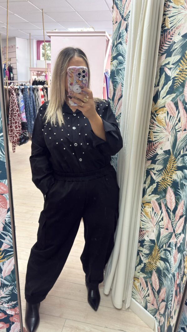 Camisa perlas elastica - Imagen 3