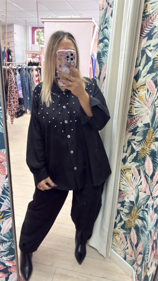 Camisa perlas elastica - Imagen 5