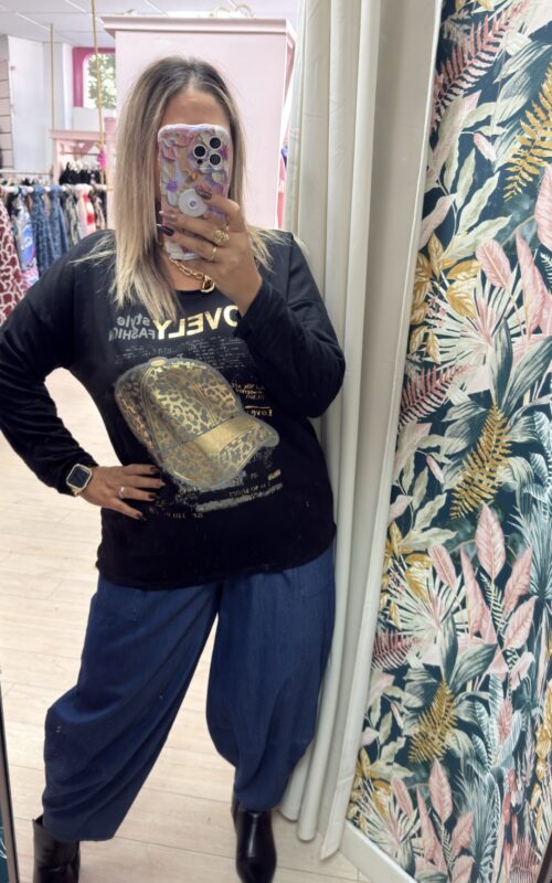 Pantalon algodon vaquero bombacho