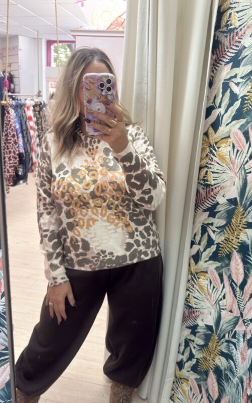 Jersey lanita leopardo
