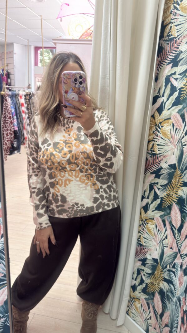 Jersey lanita leopardo
