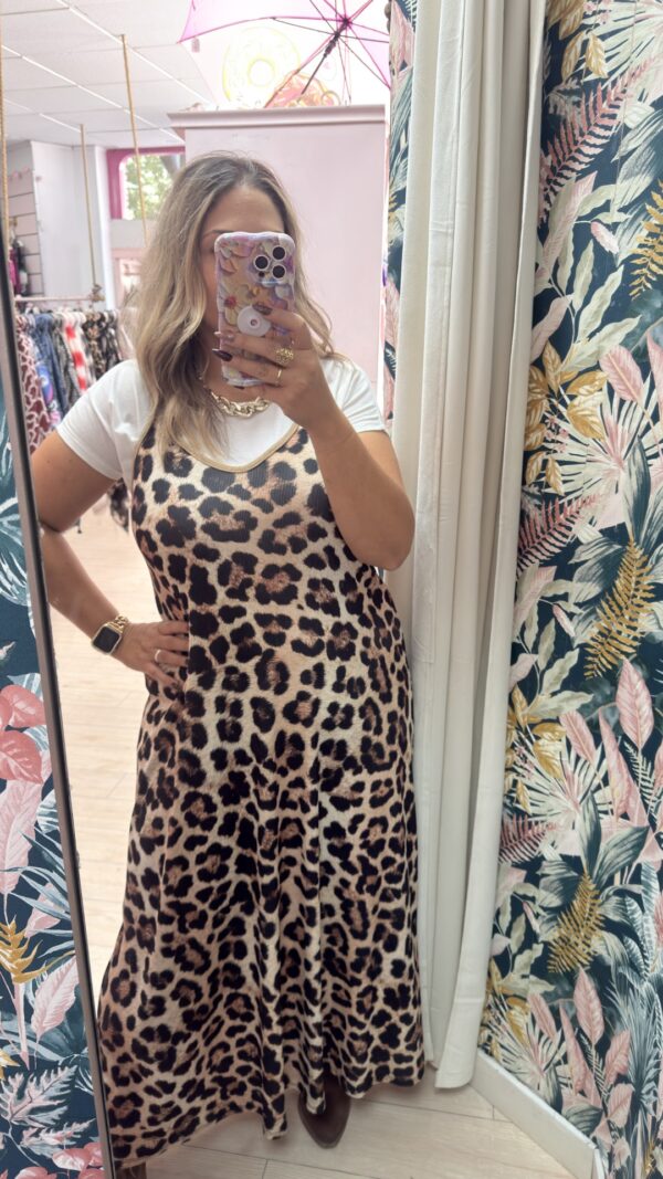 Vestido leopardo elastico - Imagen 3