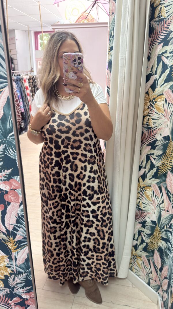 Vestido leopardo elastico - Imagen 2