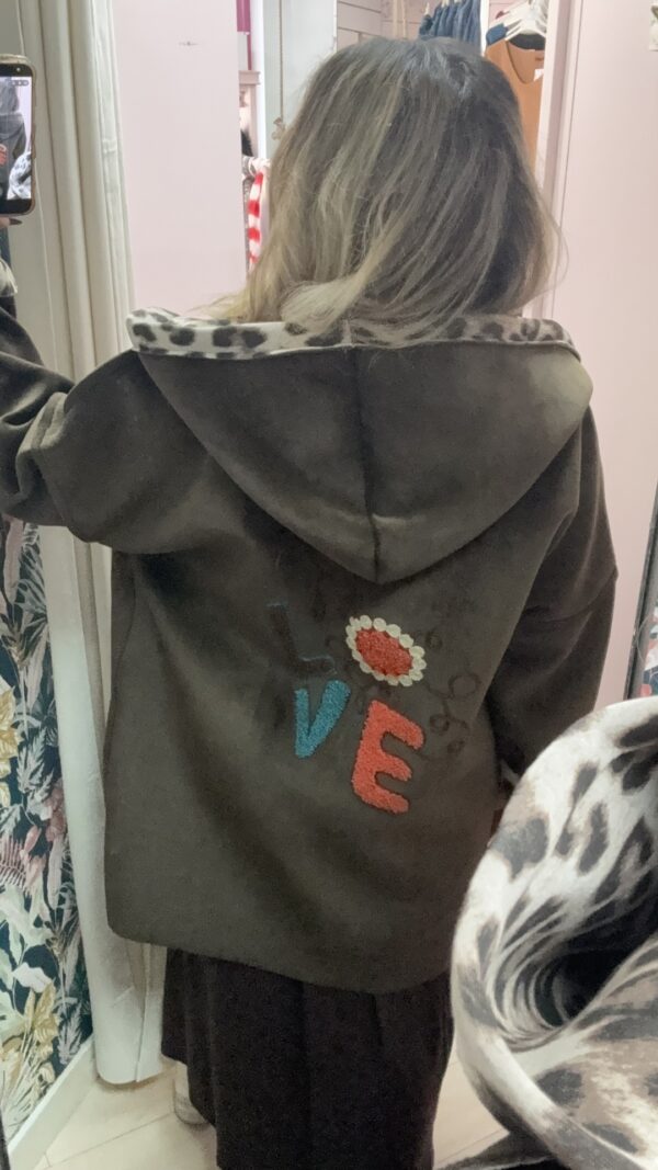Chaqueta larga ante dibujo - Imagen 3