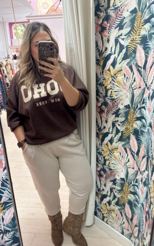 Pantalon botones dorados