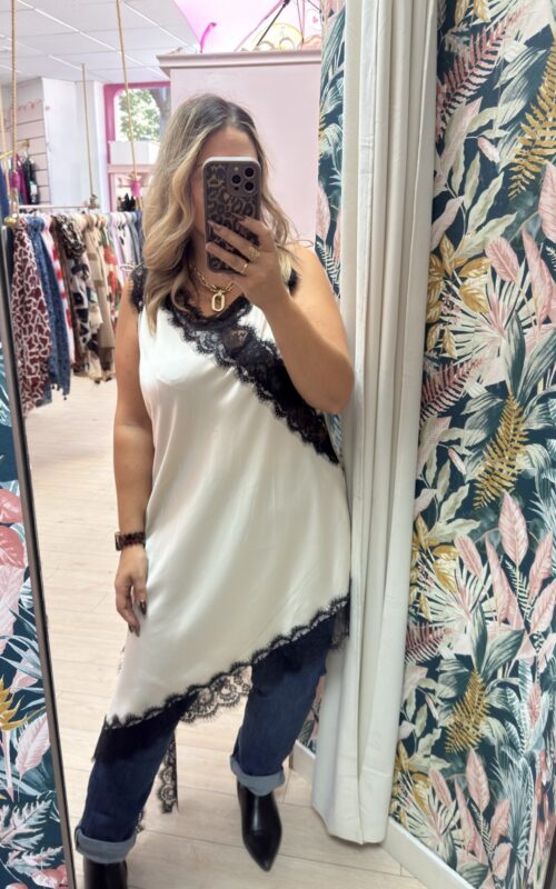 Vestido lencero grande