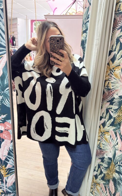 Jersey letras brillo