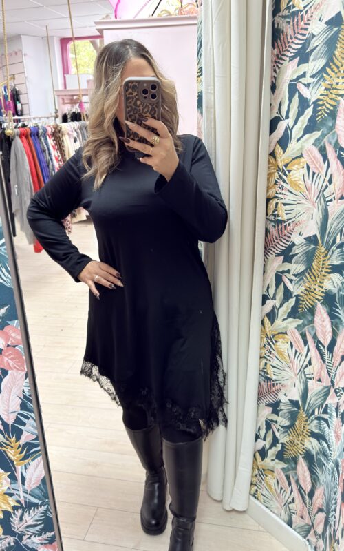 Vestido encaje intermedio