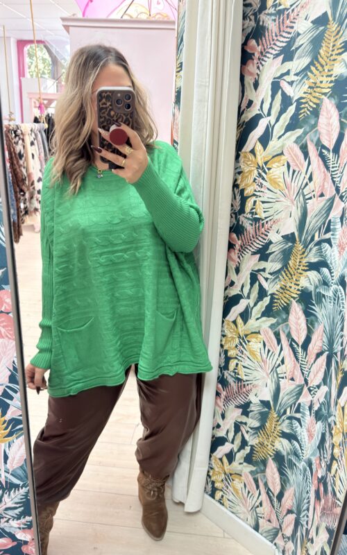 Jersey trenzado poncho +colores