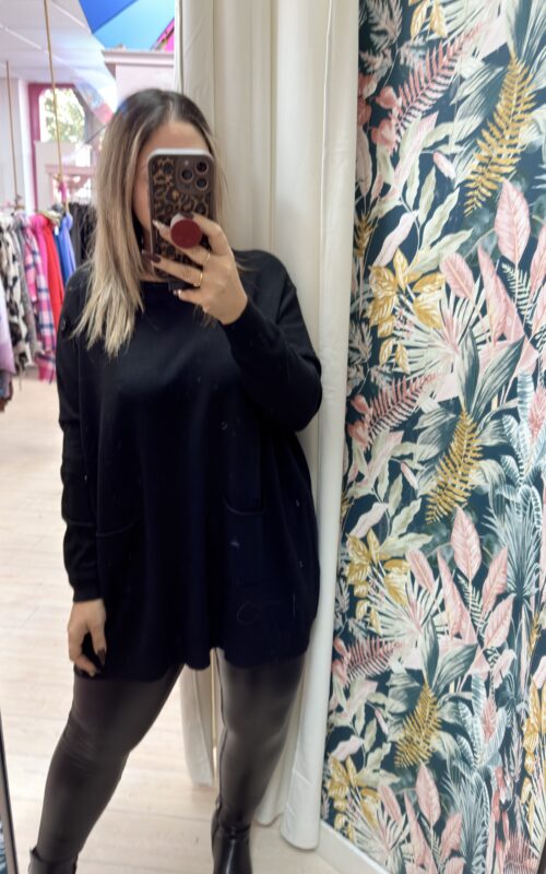 Leggins polipiel botones