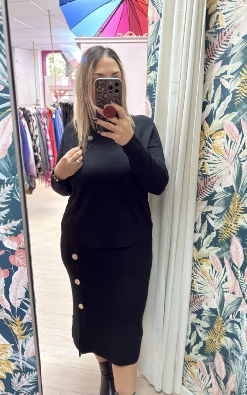 Jersey básico negro