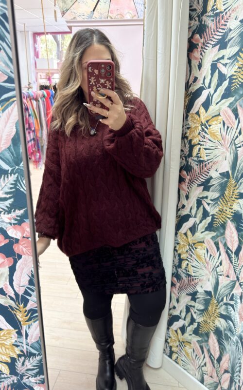 Jersey trenzado oversize