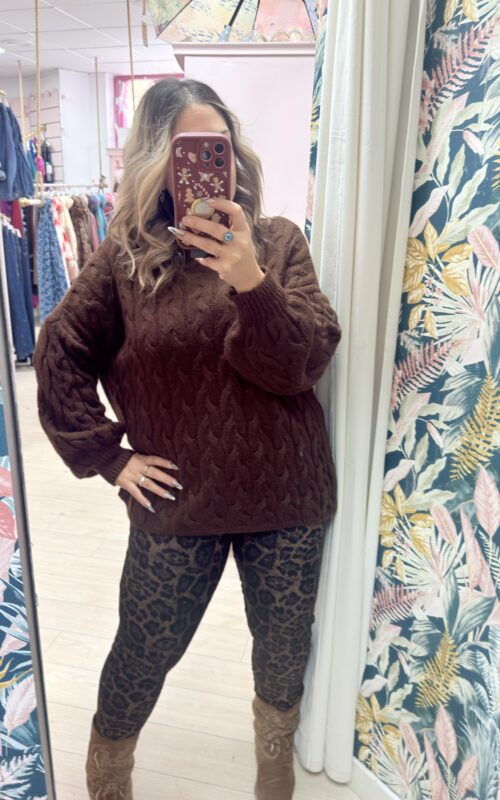 Leggins leopardo brillo