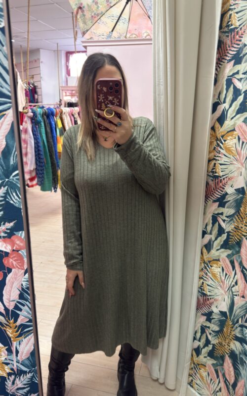 Vestido canale verde