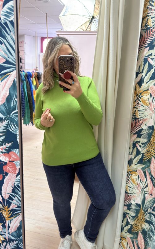 Jersey cuello basico verde