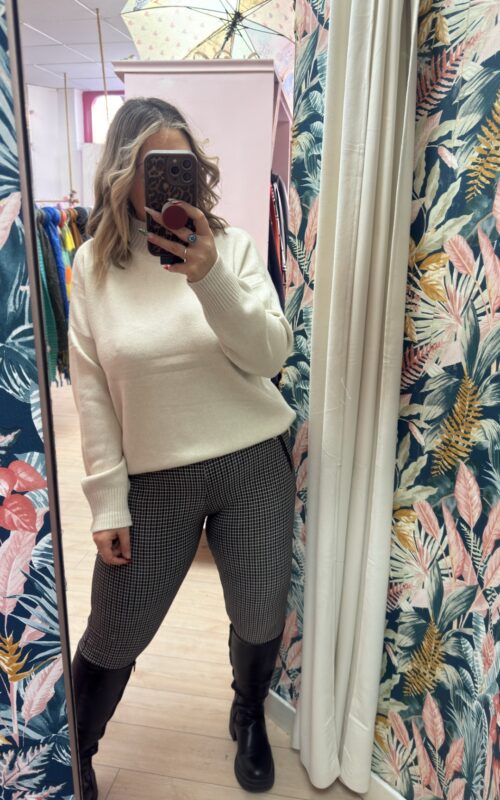 Leggin cuadros negro