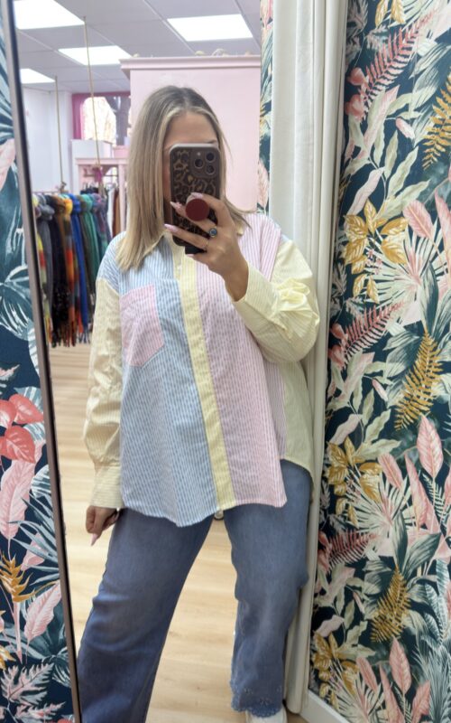 Blusa rayas pastel