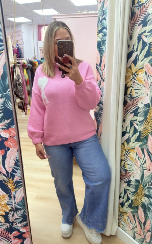 Jersey corazon blanco