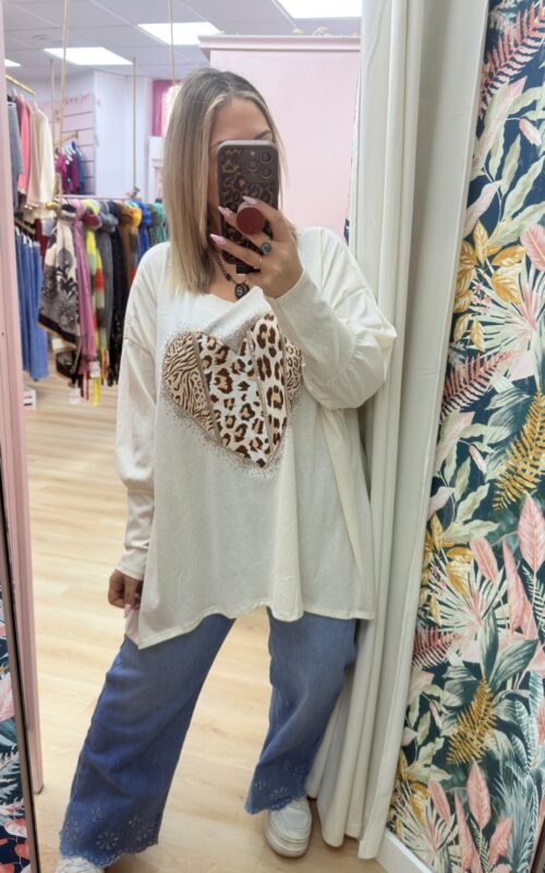 Camisa leopardo glitter