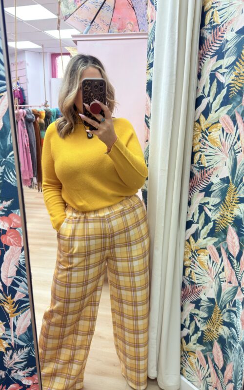 Pantalon cuadros grande