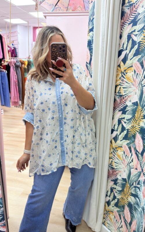 Camisa vaquera transparente