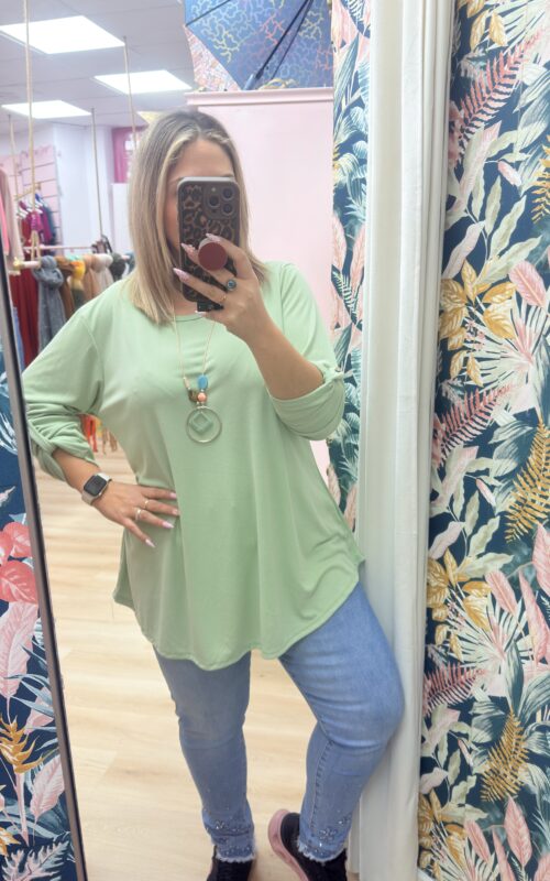 Camiseta evase verde