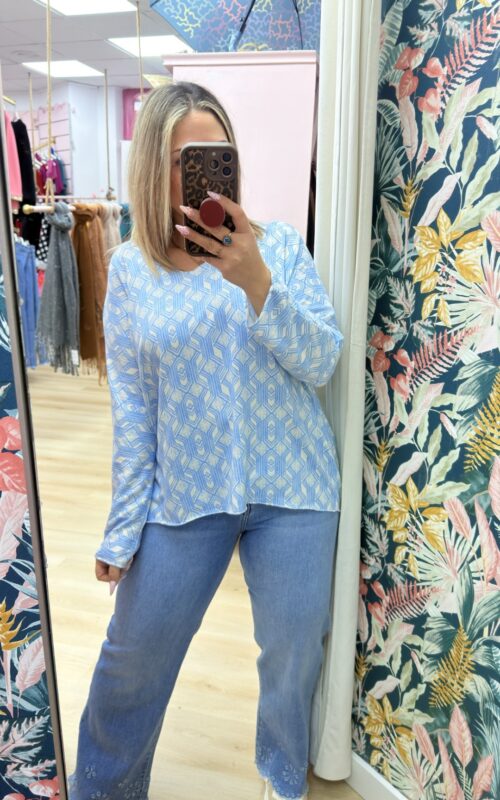 Jersey suave celeste